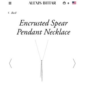 Alexis Bittar Encrusted Spear Necklace✨